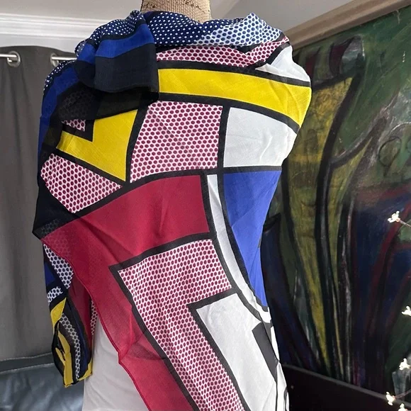 New Roy Lichtenstein Graphic Scarf - Picture 4 of 7